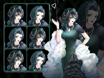 チャイナ風チャイナドレスの姉さん立ち絵 [猫滚滚工作室]