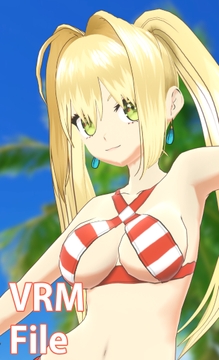 【Vroid 同人作品】フェイト/グ○ンドオーダー ネロ・クラウディウス (水着) [Type X]