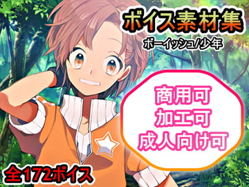 ボイス素材集【ボーイッシュ、少年】RPG/フリーゲーム/商用利用可能 [はちみつ惑星]