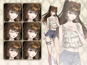 常服少女の立ち絵 [猫滚滚工作室]