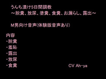 うんち漬け5日間調教 [猫丸もふ屋]
