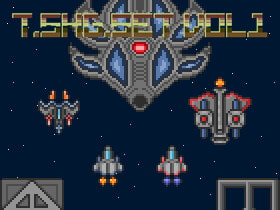 【レトロゲーム風ドット絵素材】T.SHG.SET.VOL.1 [Indie8bit]