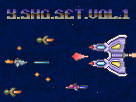 【レトロゲーム風ドット絵素材集】Y.SHG.SET.VOL.1 [Indie8bit]