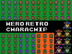 【レトロゲーム風ドット絵素材】HERO RETRO CHARACHIP [Indie8bit]
