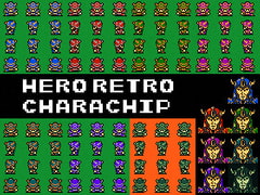 【レトロゲーム風ドット絵素材】HERO RETRO CHARACHIP [Indie8bit]