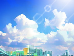 
        都会の空と雲【背景素材_夕方差分+空くり抜きセット】
      