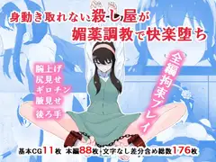 身動き取れない殺し屋が媚薬調教で快楽堕ち