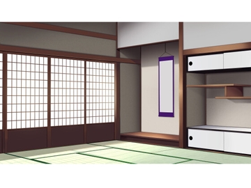 和室 昼・夕・夜・夜(2種) [タイルセット/マップチップ習作所]