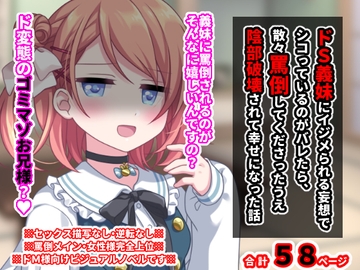 ドS義妹にイジメられる妄想でシコっているのがバレたら、散々罵倒してくださったうえ陰部破壊されて幸せになった話 [統計上の聖地]